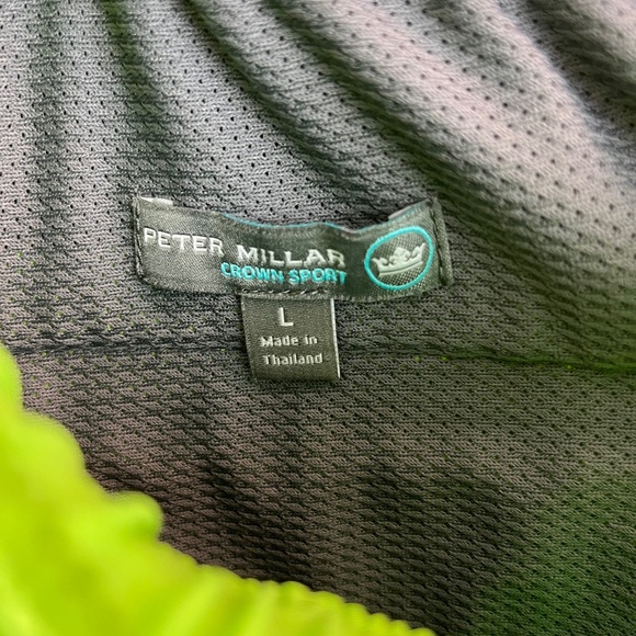 Men's Peter Millar Crown Sport Oslo Stretch Shorts Lime Green Size Large - Picture 4 of 4